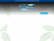 Tablet Screenshot of bluewatergrillbelize.com